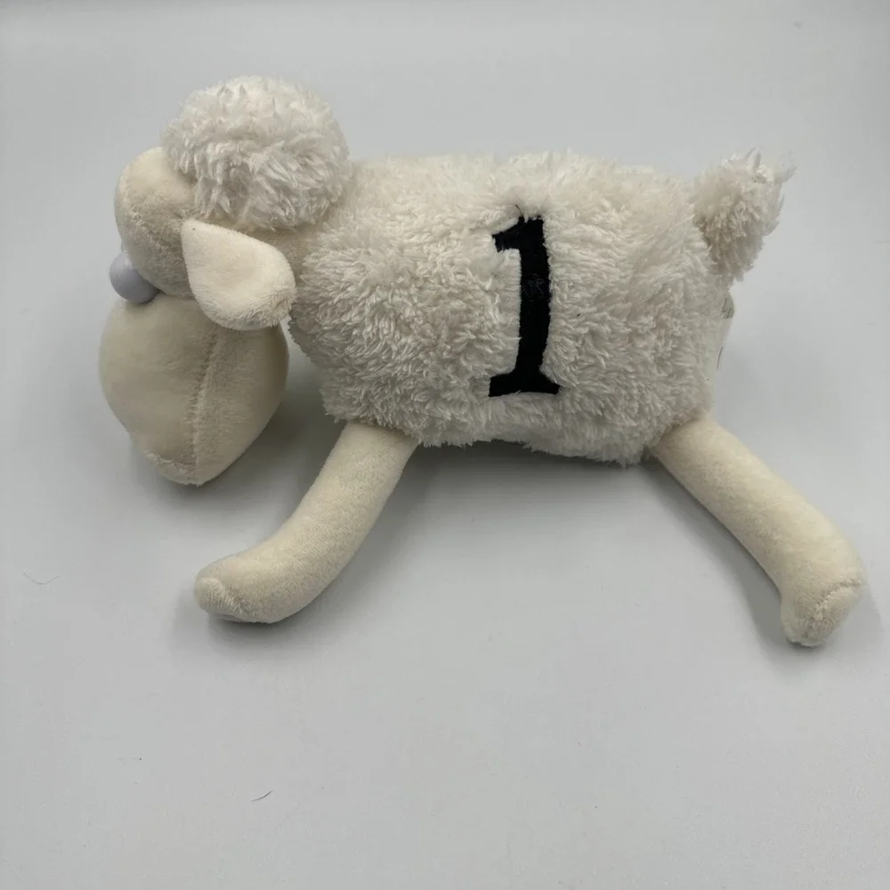 VTG Serta Mattress #1 Counting Sheep Plush Stuffed Animal 2000 Curto Toy White‎